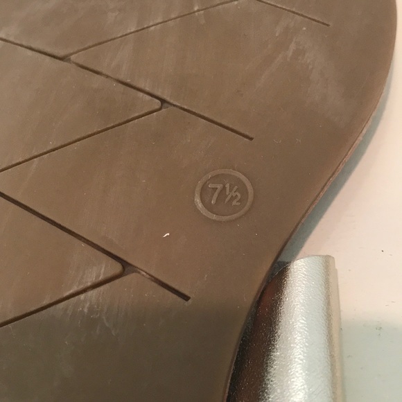 Michael Tan/ Silver Leather Thong Sandals - Picture 7 of 7